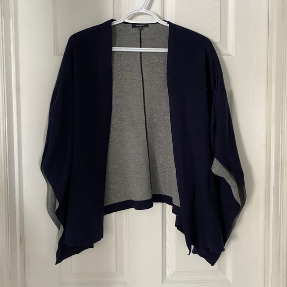 RW&CO Navy Grey Poncho XS/S - Picture 2 of 8